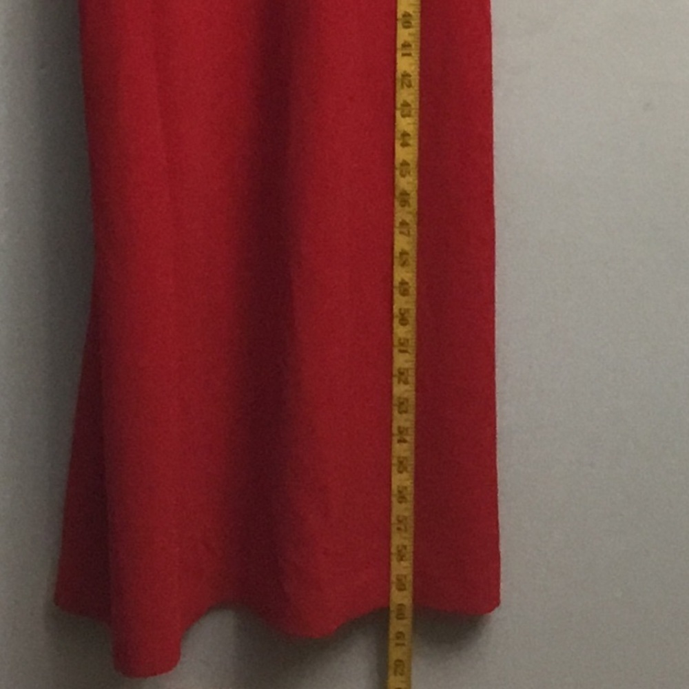 BCBG Vibrant Red Square Neck Sheath Maxi Dress for Prom - Picture 6 of 15